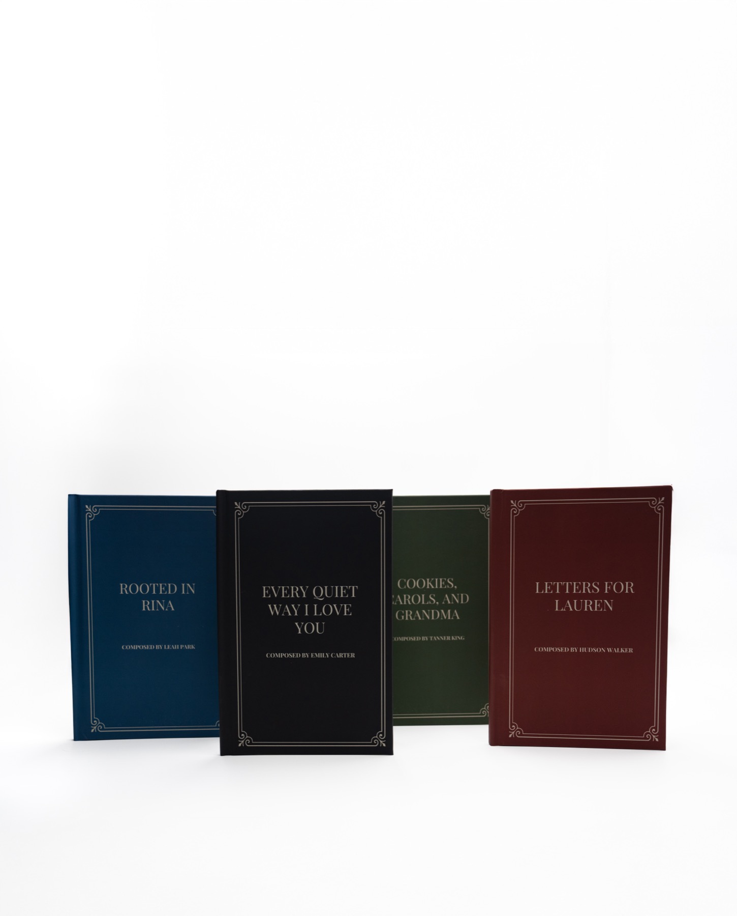 Apollo Poet hardcover books from the professional product shoot