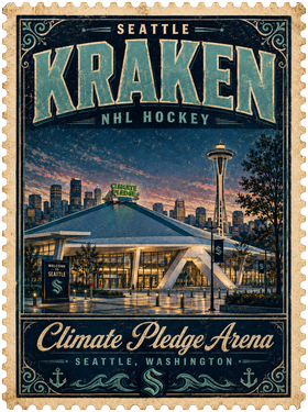 Climate Pledge Arena NHL venue stamp